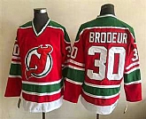 Men's New Jersey Devils #30 Martin Brodeur Red Green Jersey,baseball caps,new era cap wholesale,wholesale hats